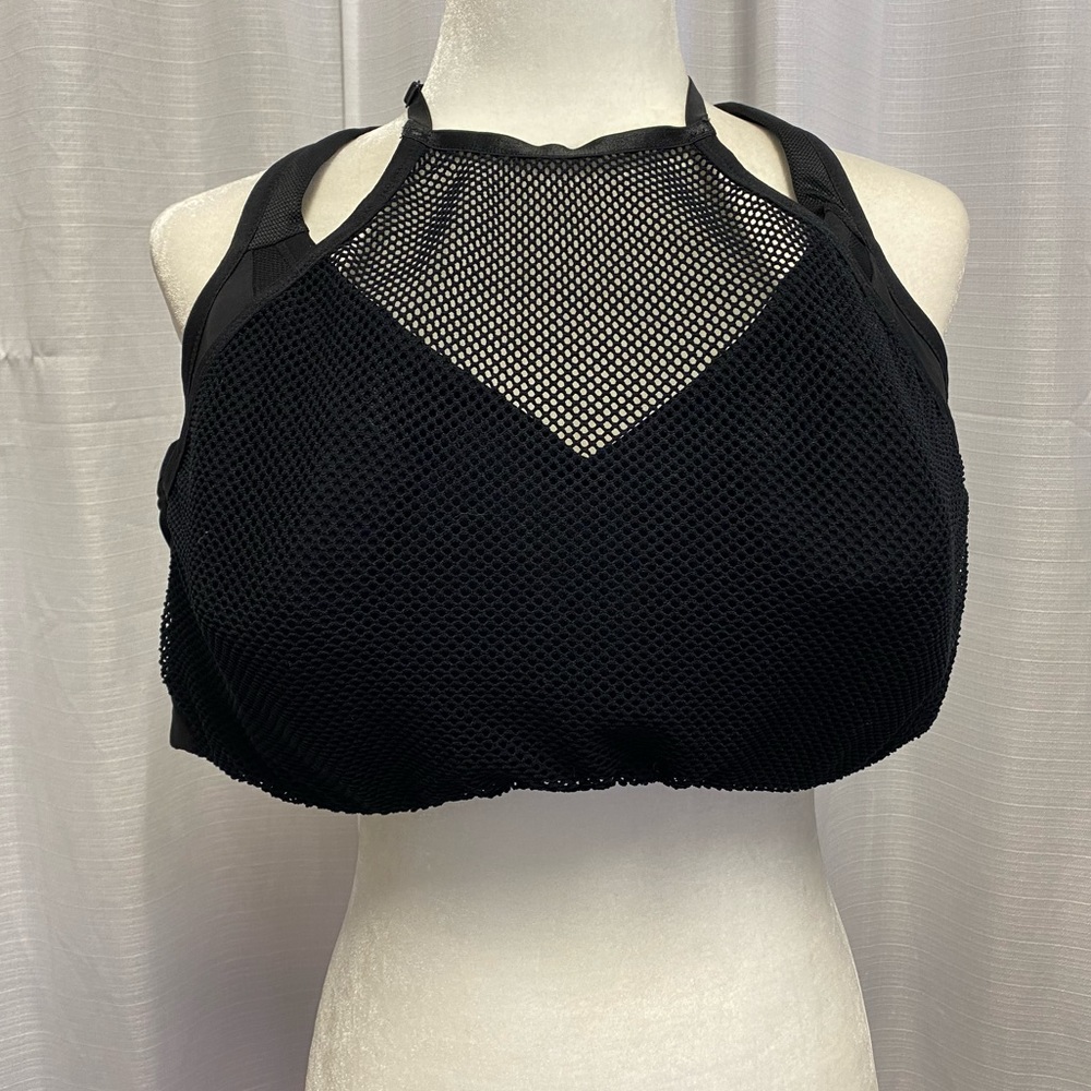 Torrid Black Mesh Underwire Sports Bra | size 48D